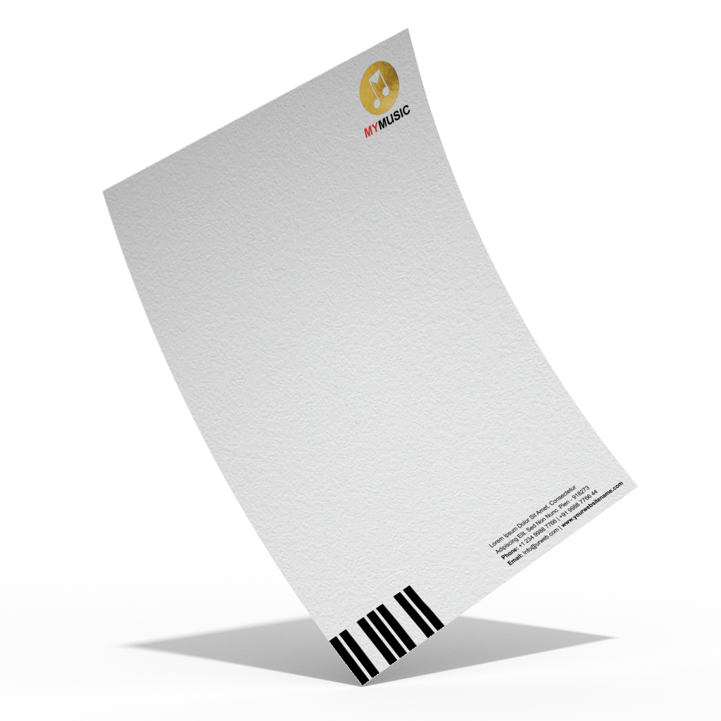 100 GSM Deo + Gold Foil Letterhead